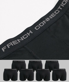 Набор из 7 черных боксеров-брифов French Connection-Черный