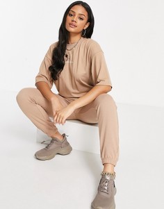 Oversized-джоггеры цвета мокко Missguided-Коричневый