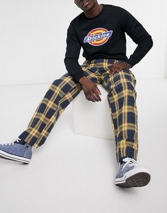 Брюки в сине-желтую клетку Dickies New Iberia-Голубой