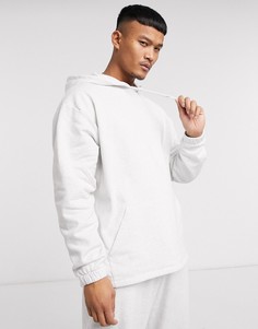 Белый спортивный костюм из органического хлопка в стиле oversized с худи и джоггерами ASOS DESIGN