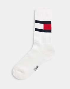 Белые носки с флагом Tommy Hilfiger-Белый