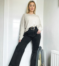 Кремовый джемпер с V-образным вырезом Vero Moda Curve