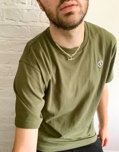 Футболка цвета хаки AAPE By A Bathing Ape-Зеленый