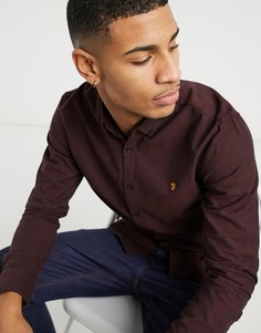 Красная рубашка узкого кроя Farah Steen-Красный