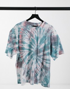Oversized-футболка с принтом тай-дай ASOS DESIGN-Многоцветный