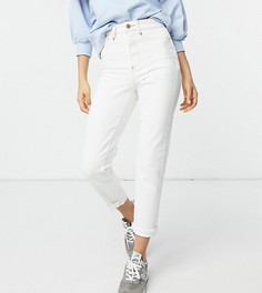 Белые джинсы в винтажном стиле с завышенной талией New Look Petite-Белый