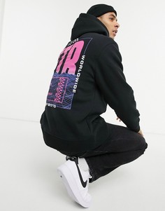 Худи черного цвета с принтом "future" Topman-Черный