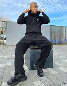 Черный худи из махровой ткани на сквозной молнии Nike Club