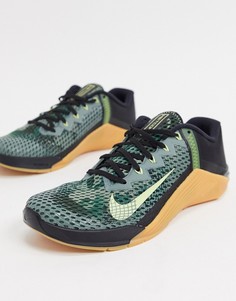 Черные кроссовки на резиновой подошве Nike Training Metcon 6-Черный