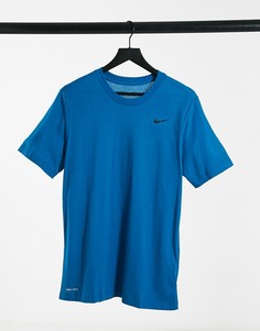 Синяя футболка Nike Training Dry-Голубой