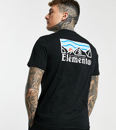 Черная футболка с принтом на спине Element Wander эксклюзивно для ASOS-Черный