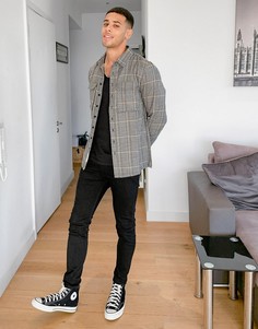 Серая рубашка в клетку от комплекта Native Youth-Многоцветный