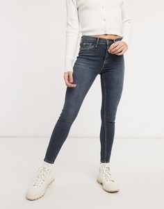 Облегающие джинсы дымчато-голубого цвета River Island Molly-Голубой