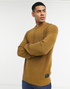 Светло-коричневый массивный джемпер Selected Homme
