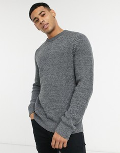Серый массивный джемпер Selected Homme