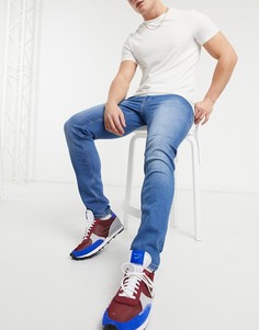 Синие джинсы скинни с заниженной талией в стиле 70-х ASOS DESIGN-Голубой