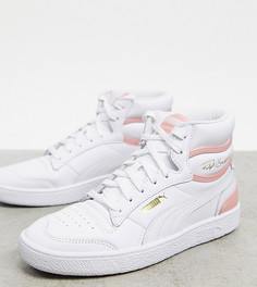 Кроссовки в белом и розовом цветах Puma Ralph Sampson-Розовый