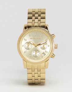 Часы с хронографом Michael Kors Ritz Glitz MK5676-Золотой