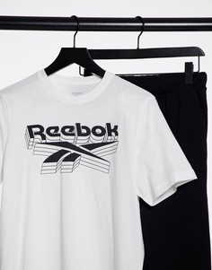 Белая футболка с логотипом Reebok-Белый