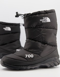 Черные ботинки The North Face Nuptse 700-Черный