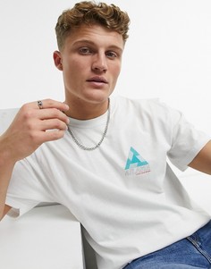 Белая oversized-футболка с принтом "Atlanta" New Look-Белый