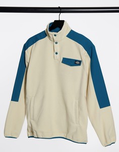Флисовая куртка кремого и синего цвета Dickies Port Allen-Кремовый