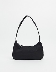 Черная нейлоновая сумка на плечо в стиле 90-х ASOS DESIGN-Черный