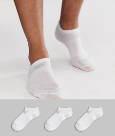 3 пары белых спортивных носков New Balance-Белый