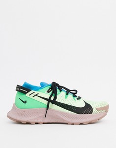 Зеленые кроссовки Nike Running Pegasus Trail 2-Зеленый