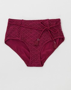 Трусы бикини ягодного цвета Pour Moi fuller bust Castaway-Красный
