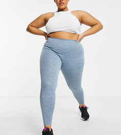 Голубые леггинсы Nike Training Plus One Tight-Голубой