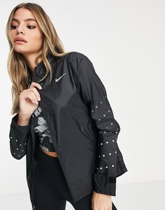 Черная куртка со светоотражающими элементами Nike Running Runway Element-Черный