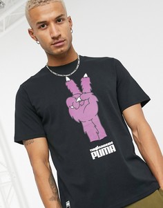 Черная футболка с принтом Puma x The Hundreds-Черный