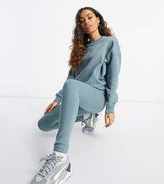 Комплект из oversized-свитшота и леггинсов голубого цвета Missguided Petite-Голубой