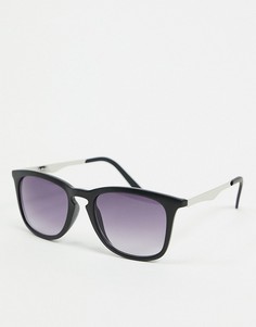 Черные солнцезащитные очки с серыми линзами AJ Morgan-Черный