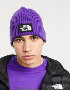 Фиолетовая шапка-бини с манжетой и логотипом-вставкой The North Face-Фиолетовый