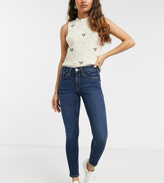 Джинсы скинни классического темно-синего цвета River Island Petite Amelie-Голубой