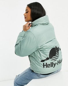 Укороченный двусторонний пуховик в черном цвете Helly Hansen YU-Черный