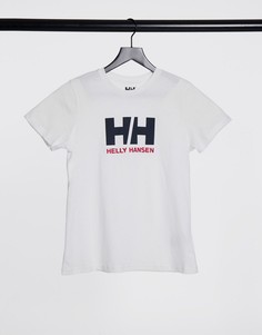 Белая футболка с логотипом Helly Hansen-Белый