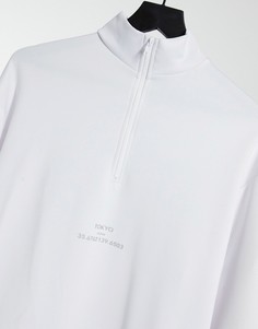 Oversized-свитшот с принтом "Tokyo" ASOS DESIGN-Белый