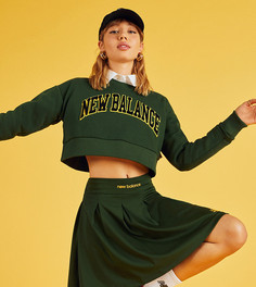 Зеленый свитшот в университетском стиле New Balance - эксклюзивно для ASOS