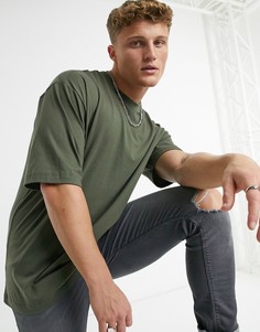 Oversize-футболка цвета хаки River Island-Зеленый