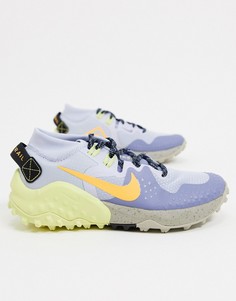 Серо-лаймовые кроссовки Nike Running Wildhorse 6-Серый