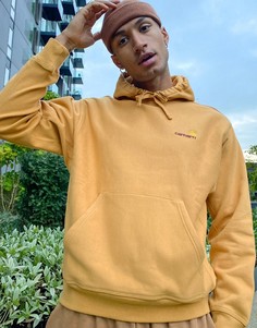 Oversized-худи желтого цвета с логотипом Carhartt WIP-Желтый