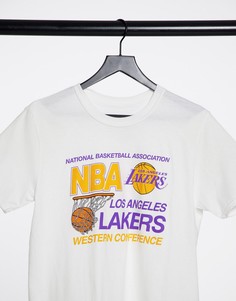 Белая футболка Mitchell & Ness NBA L.A Lakers-Белый