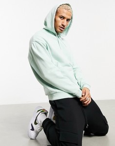 Худи зеленого цвета в стиле oversized с эффектом кислотной стирки ASOS DESIGN-Зеленый