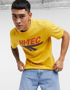 Желтая футболка с большим логотипом Hi-Tec-Желтый