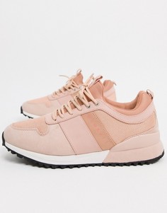 Розовые кроссовки River Island-Розовый