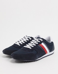 Темно-синие кроссовки с полосками Tommy Hilfiger-Темно-синий