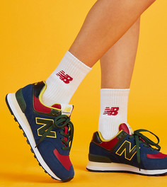 Темно-синие кроссовки New Balance 574 эксклюзивно для ASOS-Темно-синий